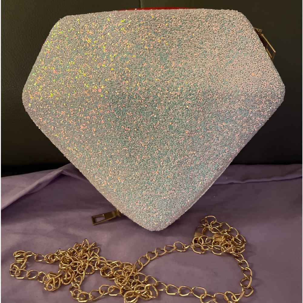 Glitter Rhinestone Shaped Novelty Bag